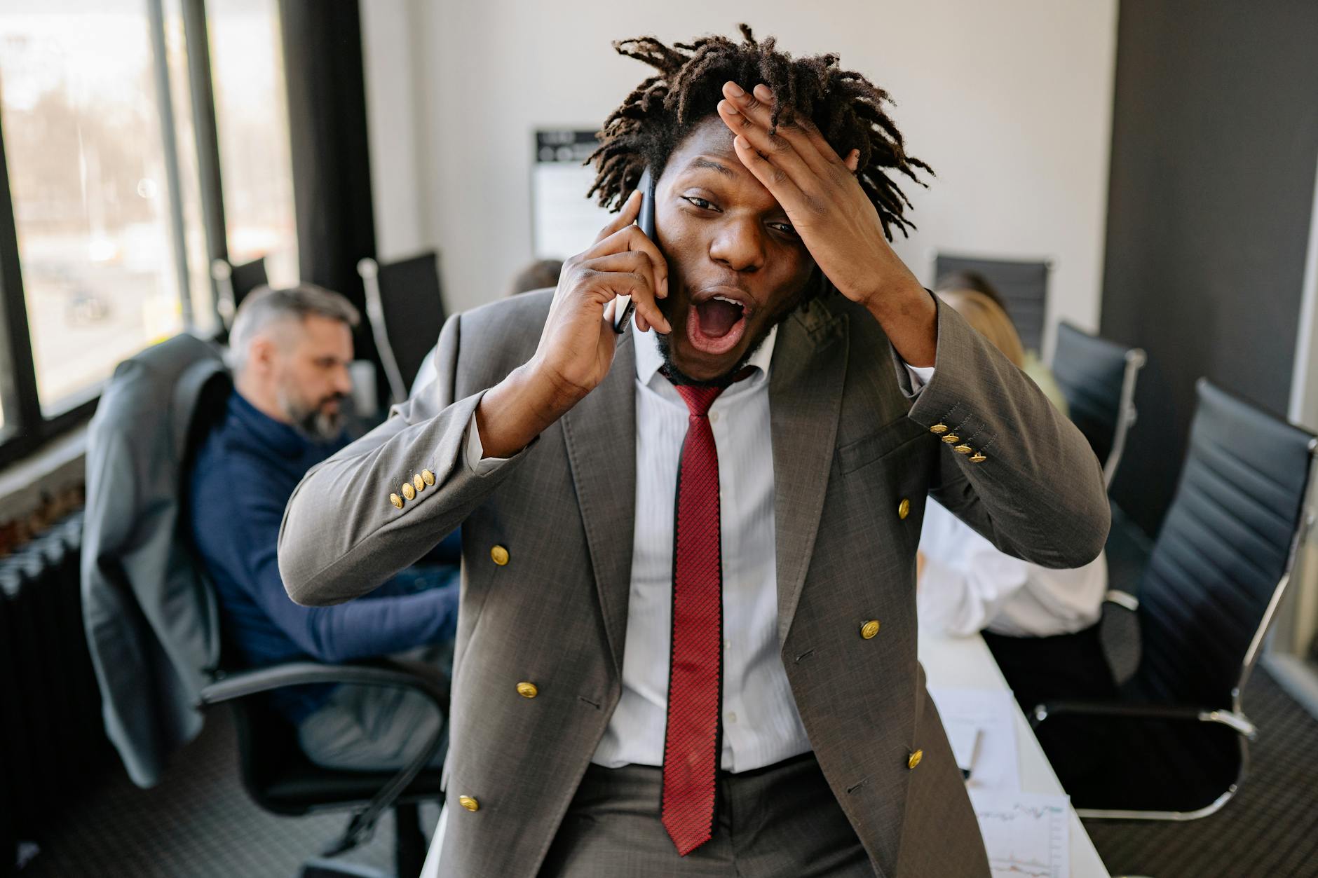 Property agency director receiving the devastating call that a landlord client is leaving after a compliance failure